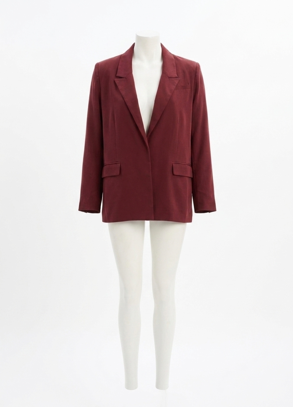 NEW HATCH soft tailored twill blazer in chocolate